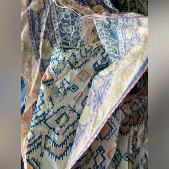 Black Rainn Floral Bohemian Mini Dress or Tunic Sz Large NWT - Picture 5 of 11